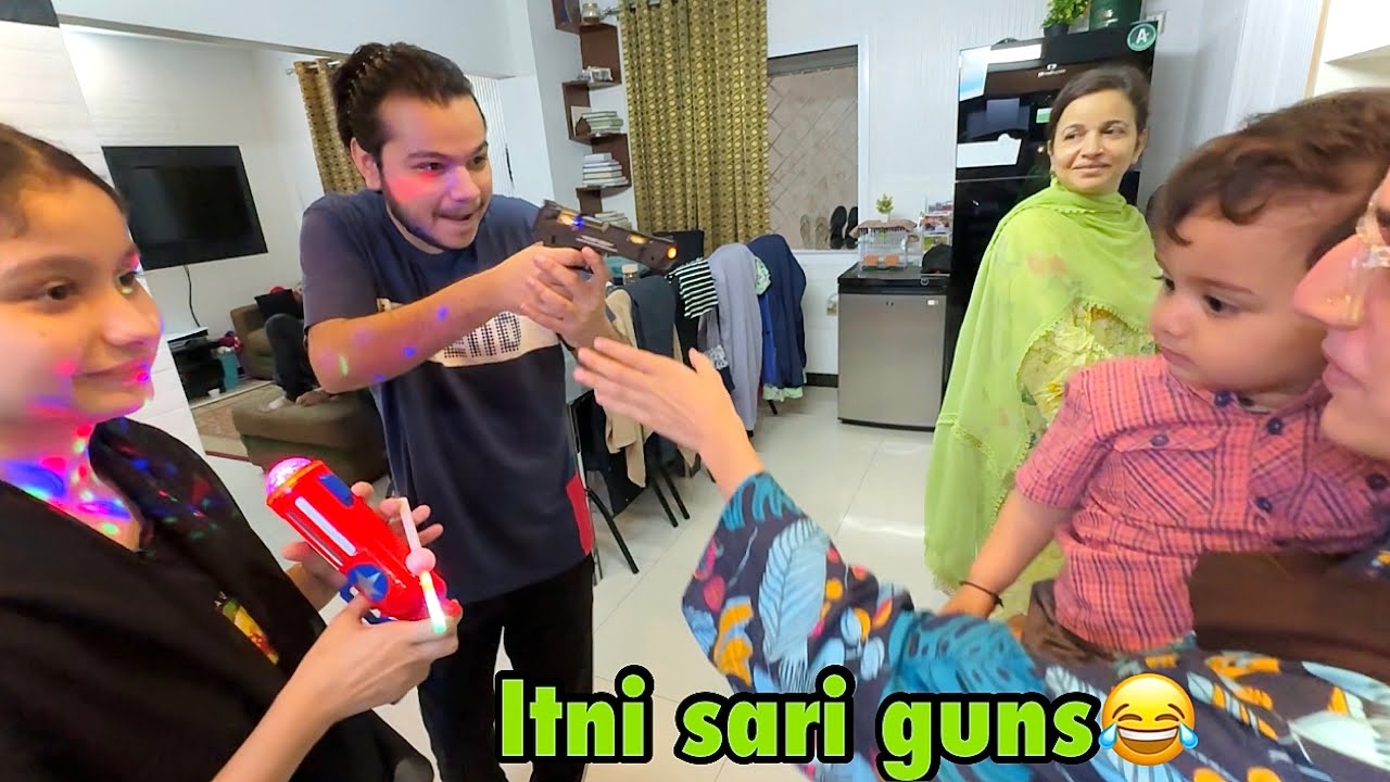 Itne sari guns kon lekar agaya😂 | sab ghar wale pareshan hogaye😂