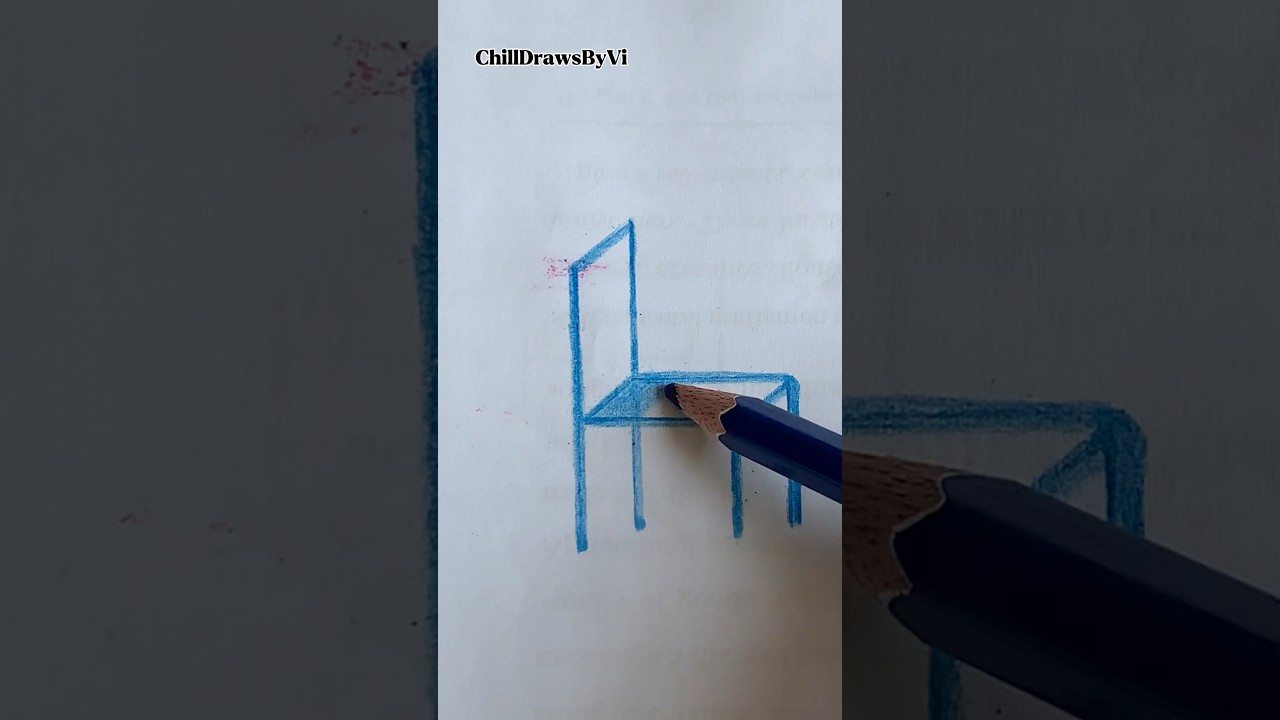 Simple chair drawing techniques #drawing #technique #chair #art #easydrawing #shorts