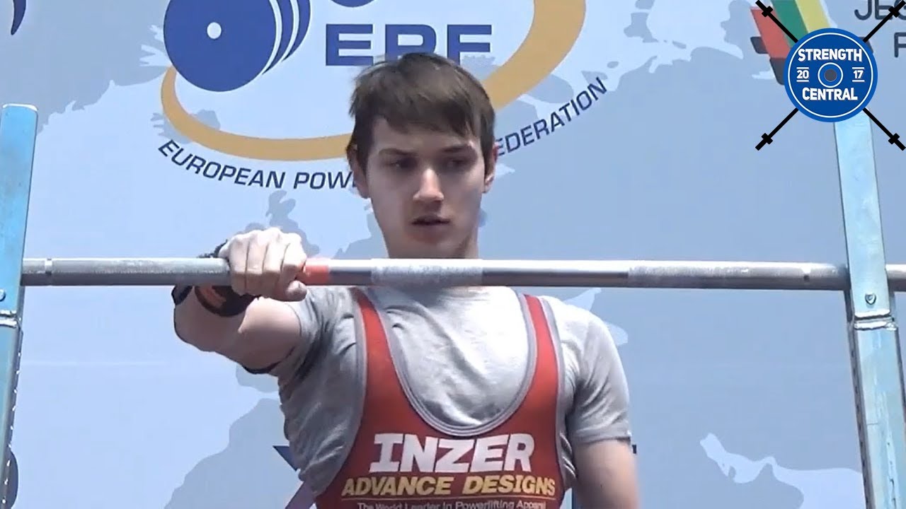 Маричев Илья - 1 место, 59 кг, юниоры - Чемпионат EPF Classic 2019 - 588,5 кг в сумме