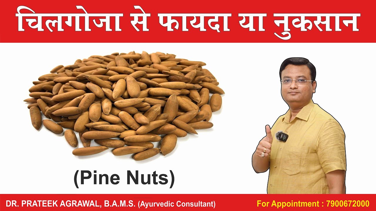 चिलगोजा खाने के फायदे और नुकसान | Pine Nuts benefits | Dr. Prateek Agrawal (643) #pinenuts