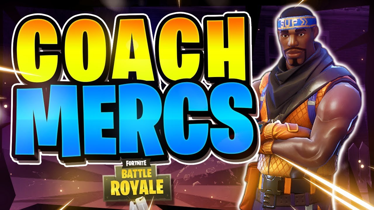 COACH MERCS LEADING THE SQUAD!? Community Games #1 (Fortnite Battle Royale)