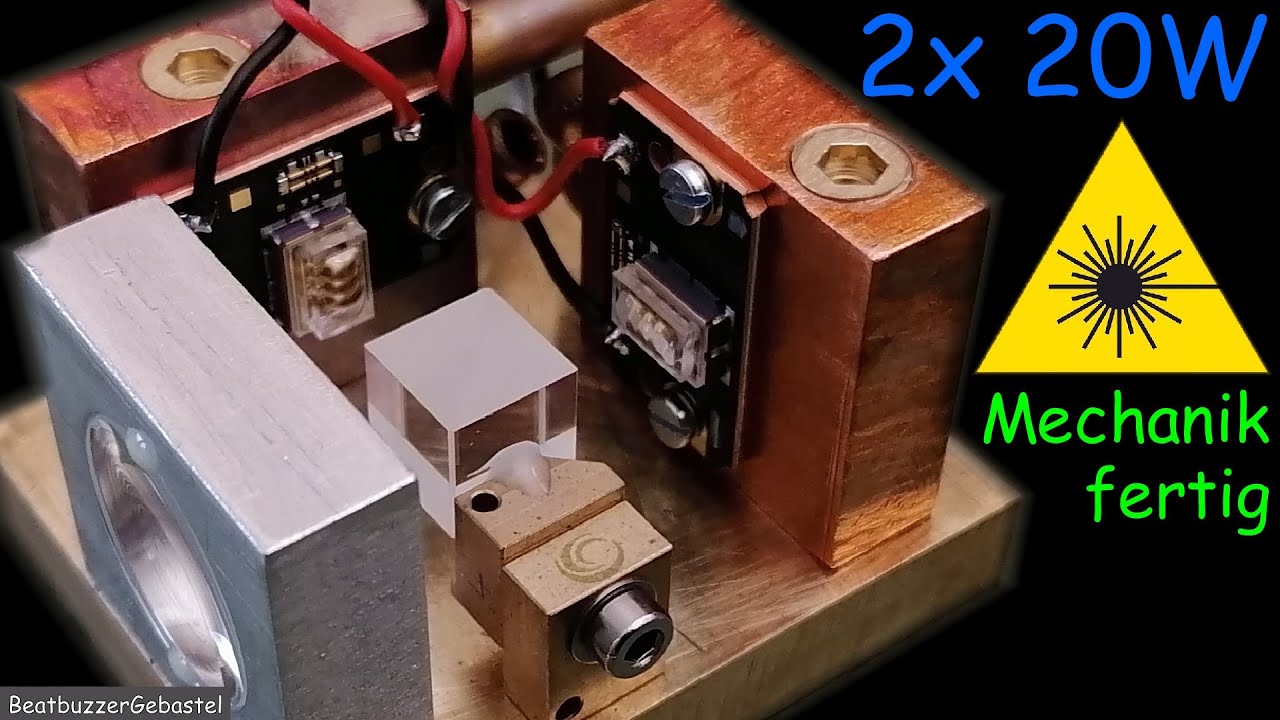 DIY 40W Lasermodul - mechanischer Aufbau