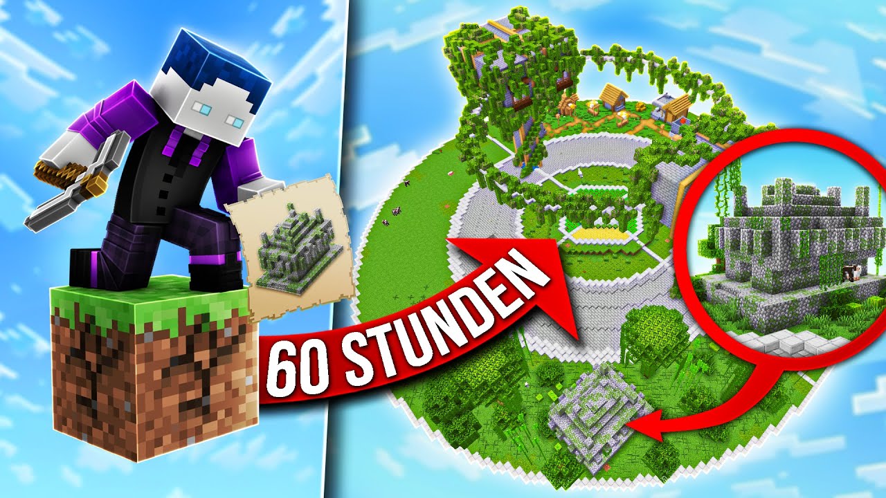 MINECRAFT WELT = ONE BLOCK (ICH BAUE MINECRAFT STRUKTUREN)