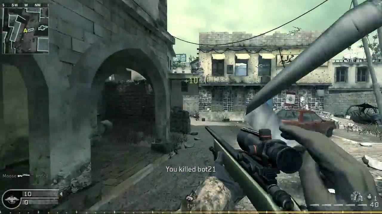 COD 4 PeZBOT Tutorial - Commands, Health, Set up