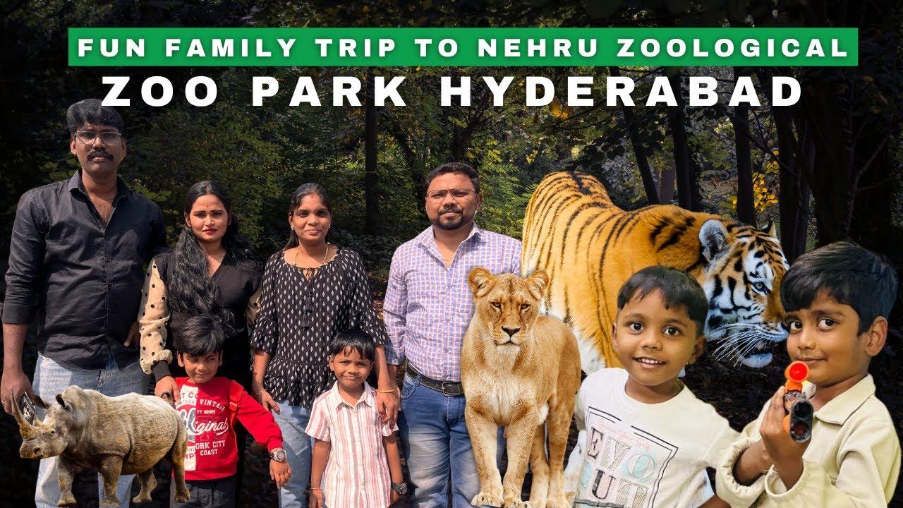 Nehru Zoological Park Hyderabad Vlog in Tamil | Mithilesh First Zoo Trip - 
