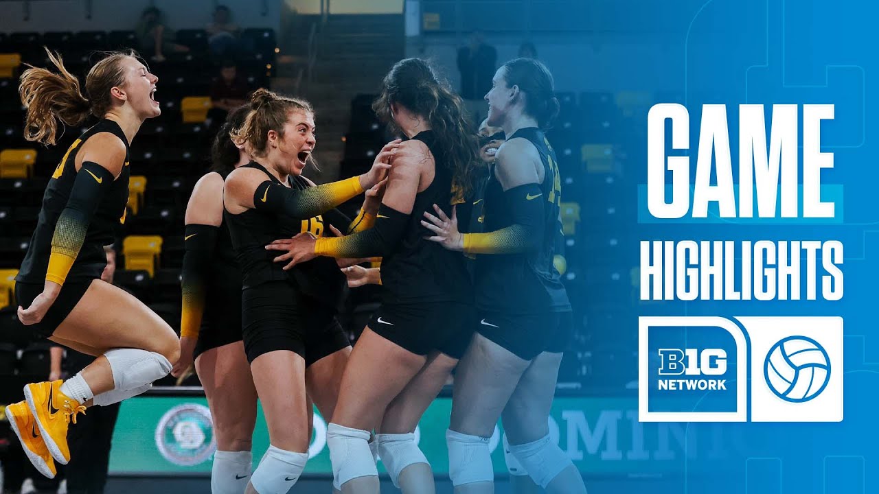 San Jose St. at Iowa | Highlights | Big Ten Volleyball | 09/06/2024