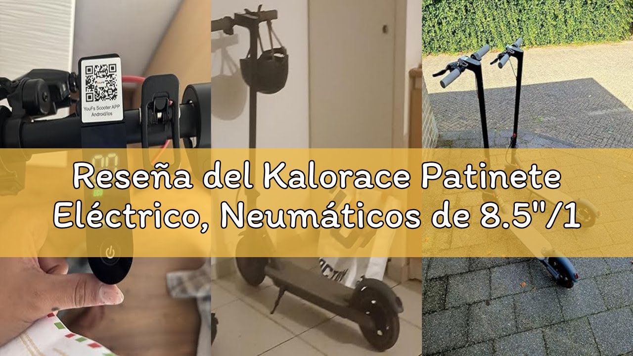 Reseña del Kalorace Patinete Eléctrico, Neumáticos de 8.5