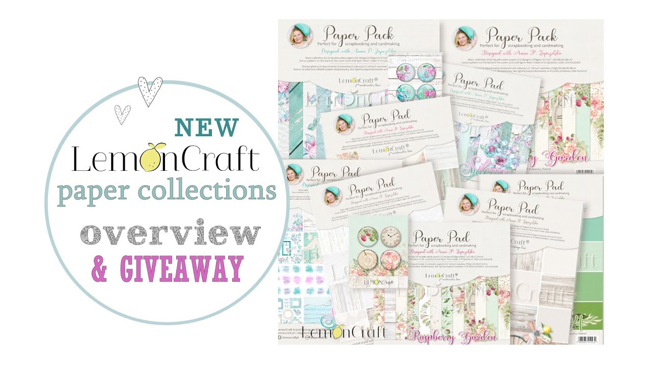 New Lemoncraft Paper Collections Overview and Giveaway