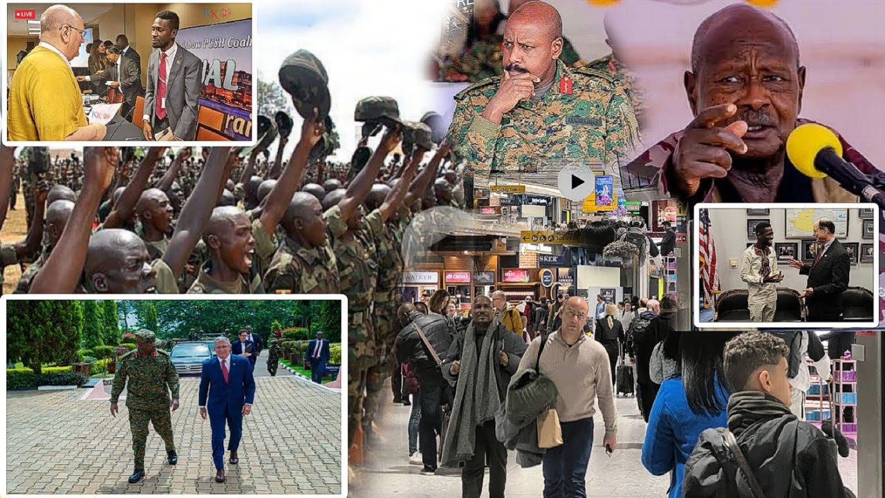 Agakagwawo? Mu America President Kiwedde Akakasiza Bobi Wine  Ekili Mumajje Ewa M7 Bamulumbye