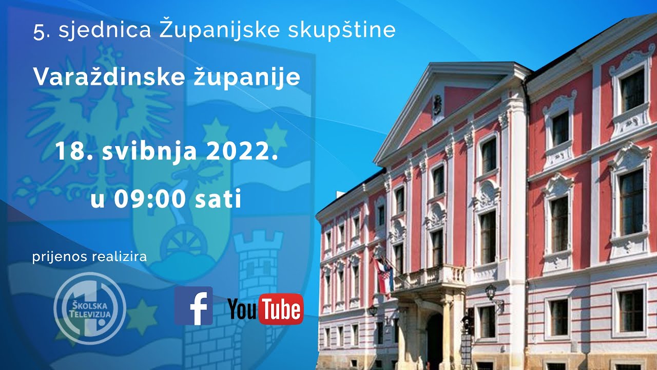 5. sjednica Županijske skupštine Varaždinske županije [LIVE]