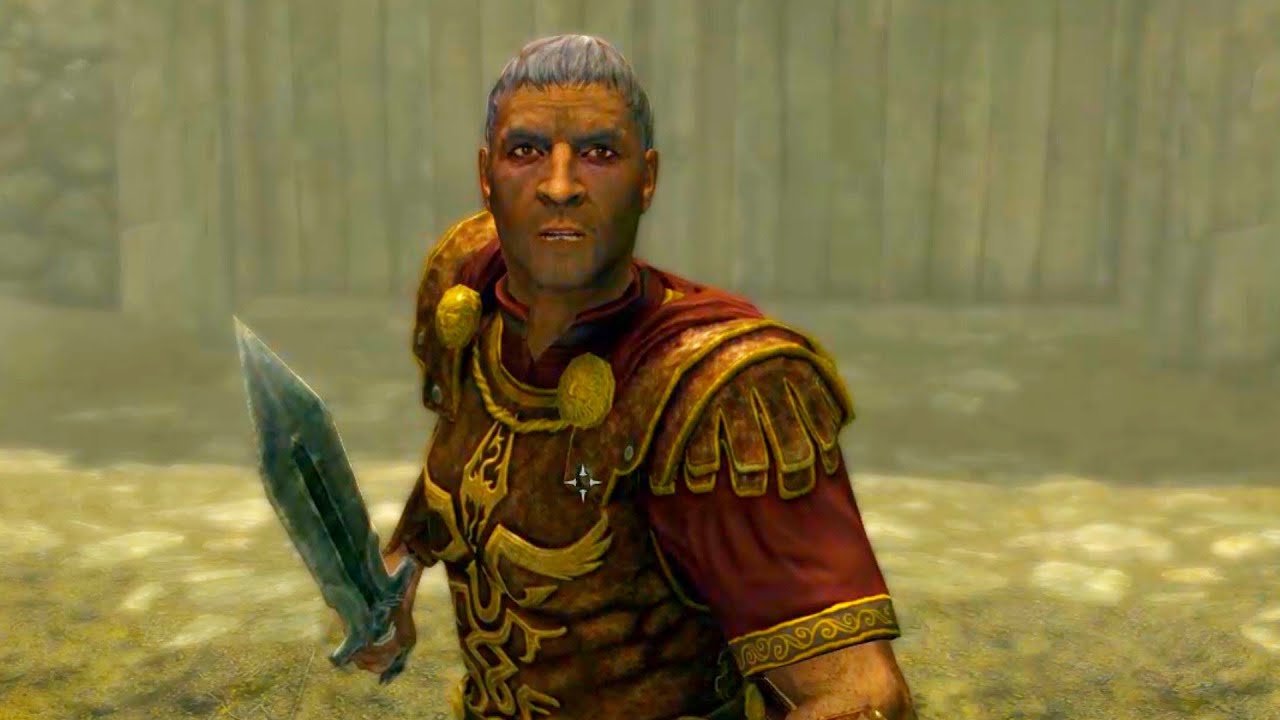 General Tullius and Ulfric Stormcloak during Alduin attack. Skyrim Anniversary Edition