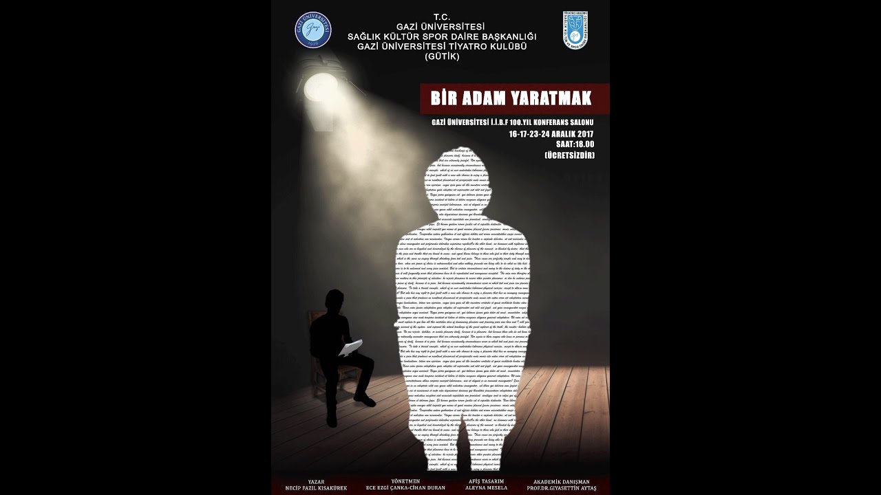 Bir Adam Yaratmak Tiyatro Oyunu
