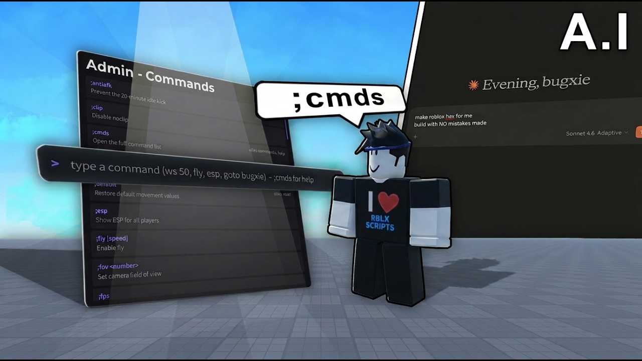 Я попросил ИИ создать скрипт для административной панели Roblox.