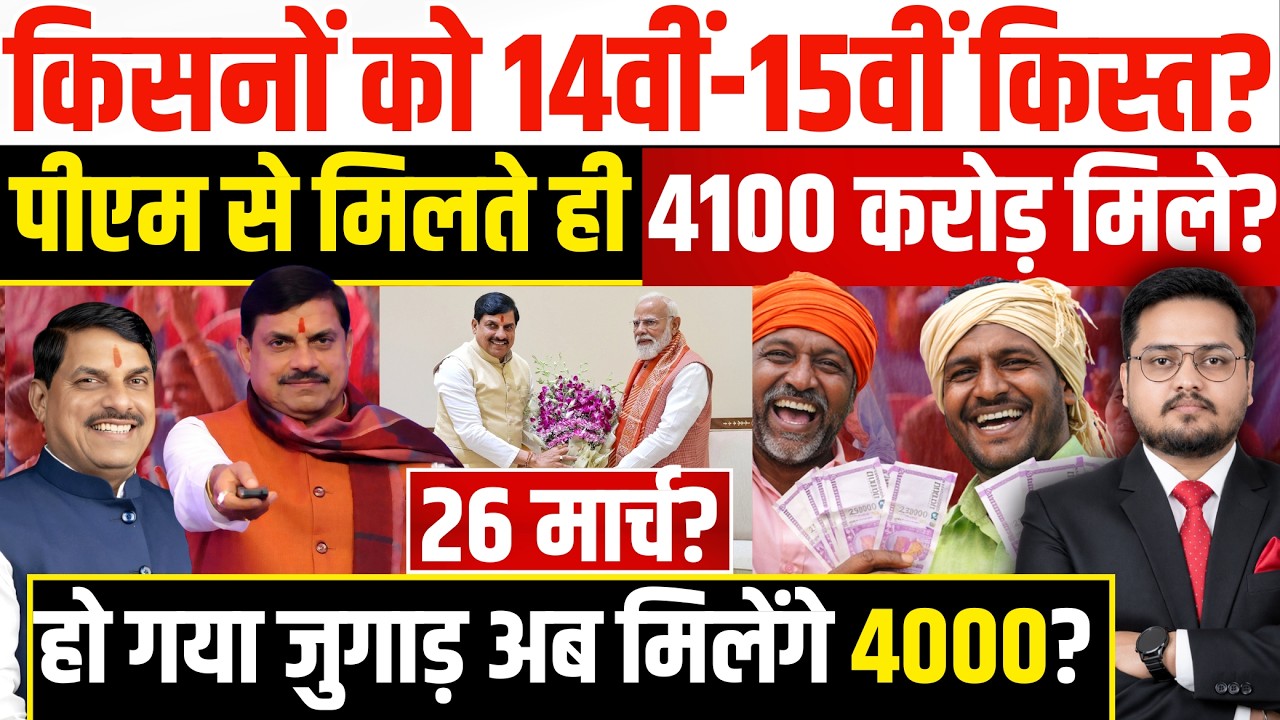 BREAKING किसान कल्याण आने वाली है? । MP CM Kisan Kalyan Yojana 24th Installment Date | CM Kisan