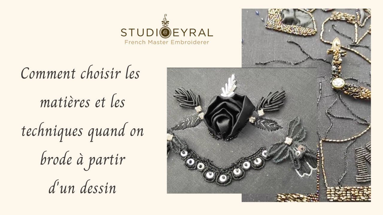 Comment choisir les matières et les techniques quand on brode à partir d'un dessin