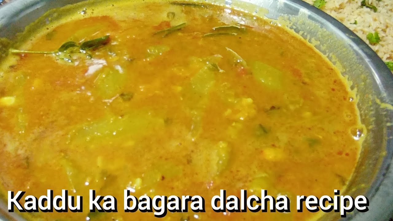 kaddu ka bagara dalcha recipe | easy and quick 