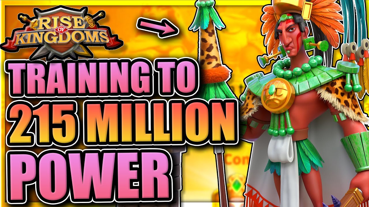 Training 15M power in Rise of Kingdoms [Pakal Mightiest Governor]