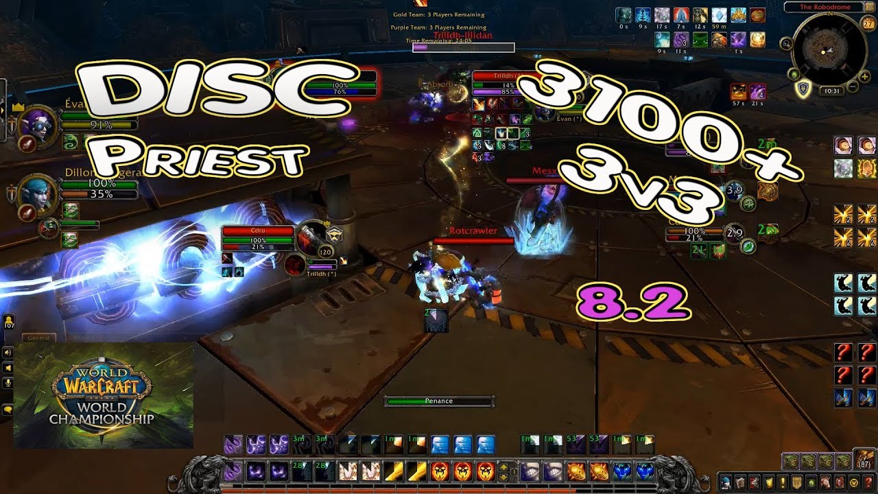 DISC Priest ARENA 3100+ BfA 8.2 / Highest Disc 3v3 Season 2