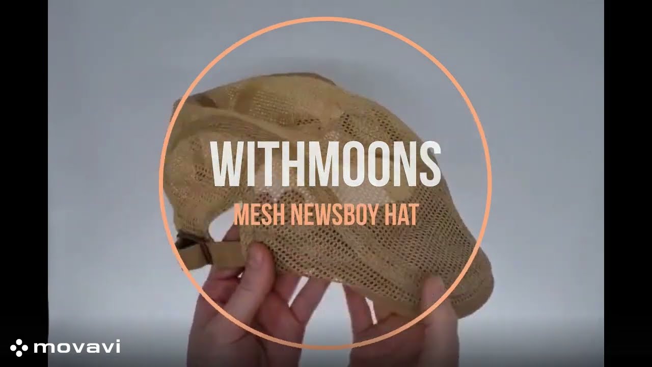 WITHMOONS Ivy Cap Breathable Mesh Summer Newsboy Hat Irish Golf Flat Cap YZ30256