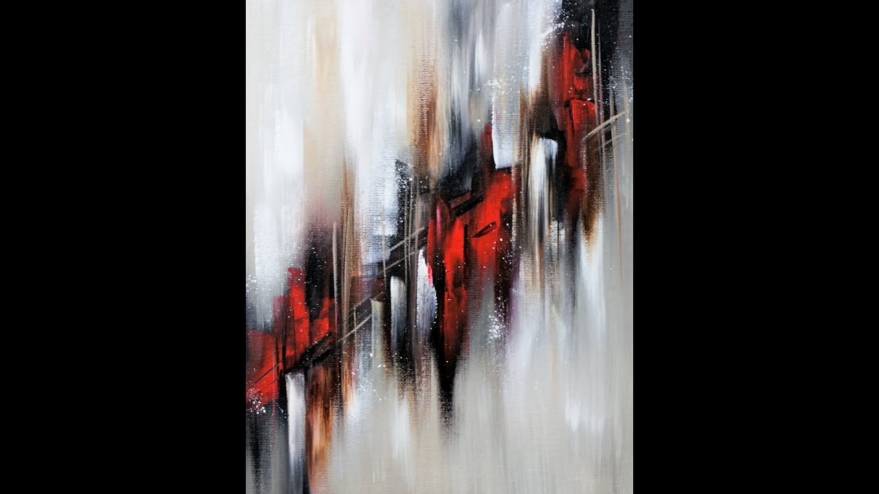 Easy Painting / Blending - Simple brush strokes /ABSTRACT/Acrylmalerei - einfache Pinselstriche/V360