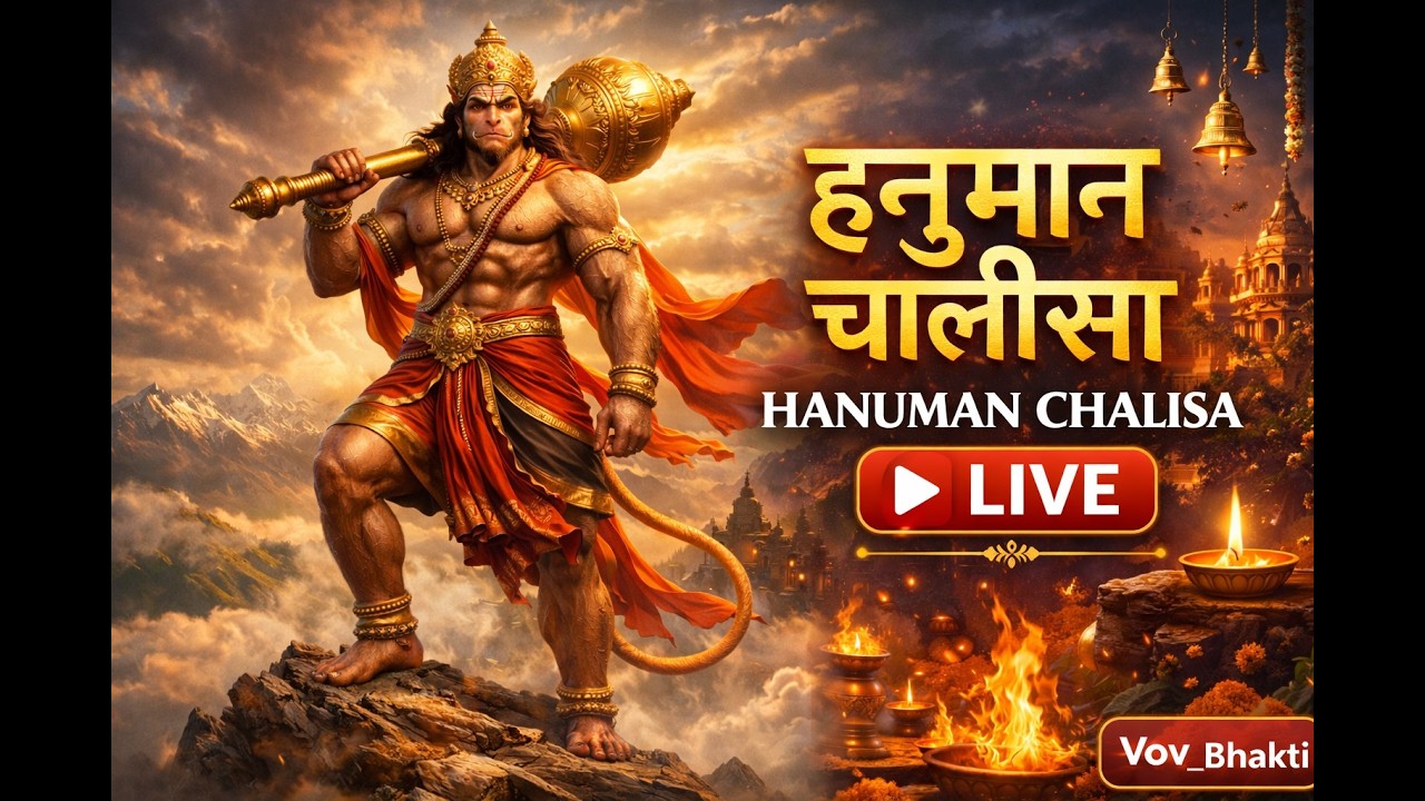 हनुमान चालीसा 11 बार LIVE 🔥 | Hanuman Chalisa 11 Times | Bajrangbali Bhajan Live