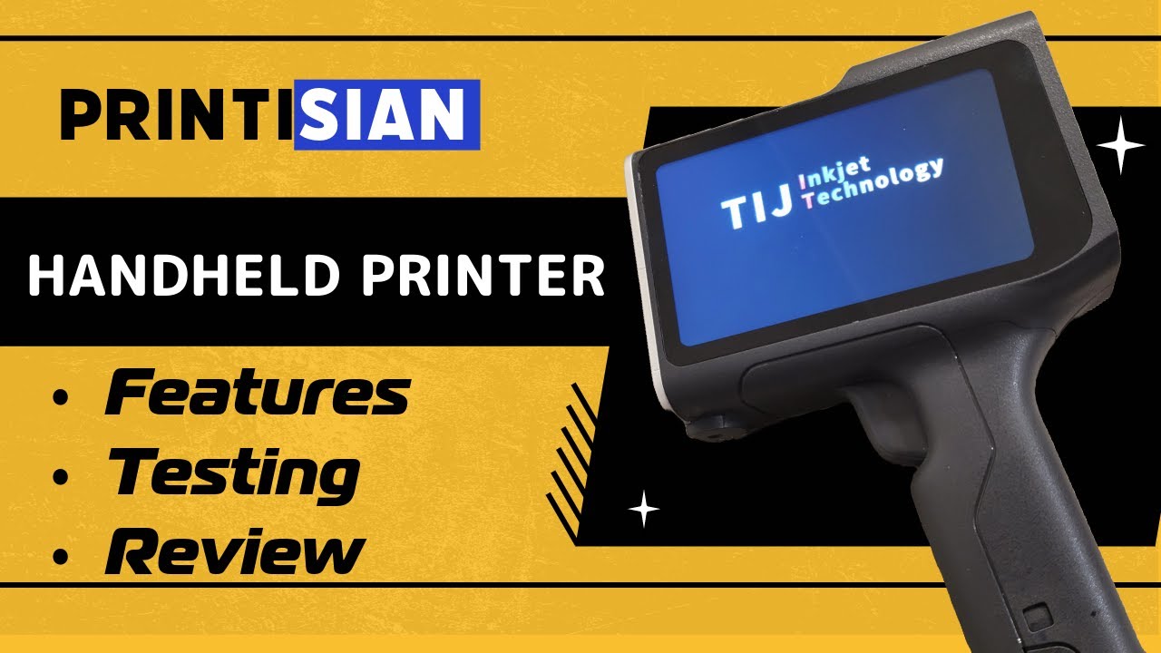 Обзор ручного струйного принтера (печатает на чем угодно!)