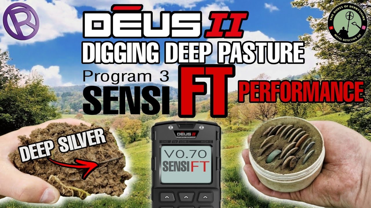 XP Deus 2 SENSI FT Performance Review | Deep Pasture | Deep Silver | Metal Detecting UK