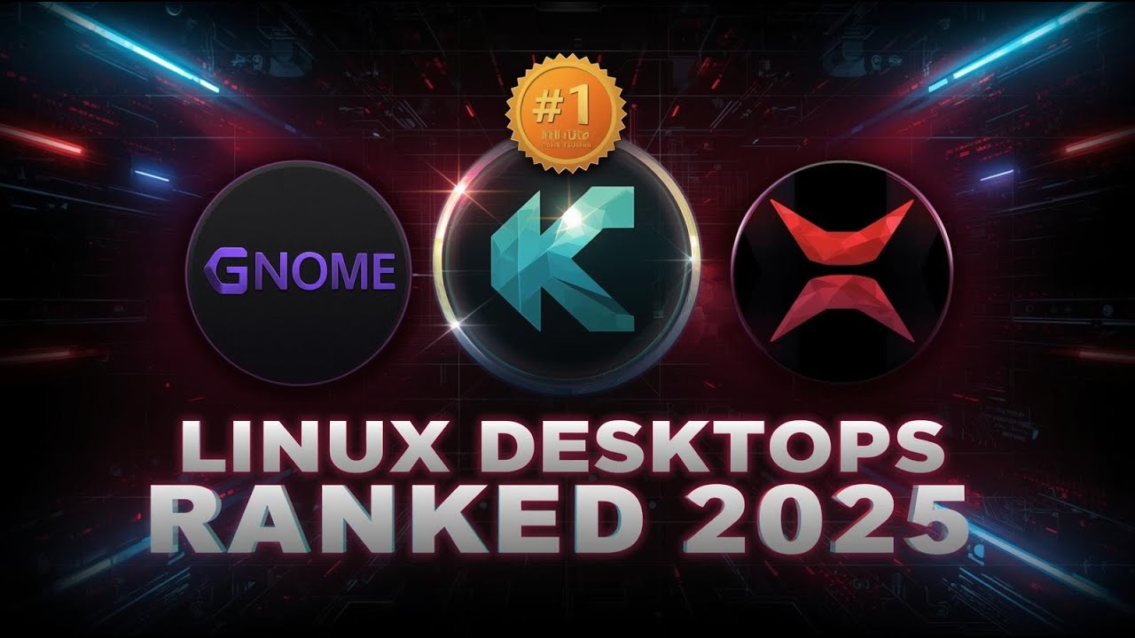 Linux Desktop Environments Ranked 2025 | GNOME vs KDE vs XFCE – Best Linux Desktop?