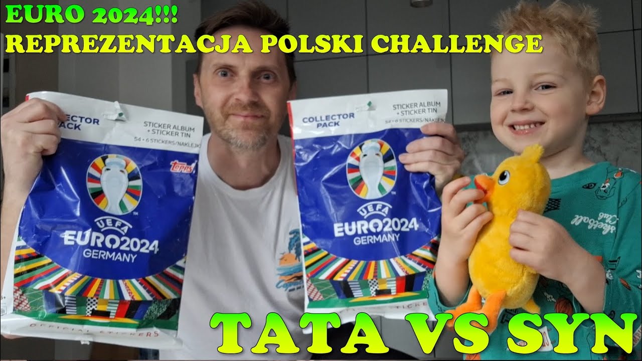 TATA VS SYN CHALLENGE! KTO TRAFI ZAWODNIKÓW Z REPREZENTACJI POLSKI 2X COLLECTOR PACK EURO 2024 TOPPS