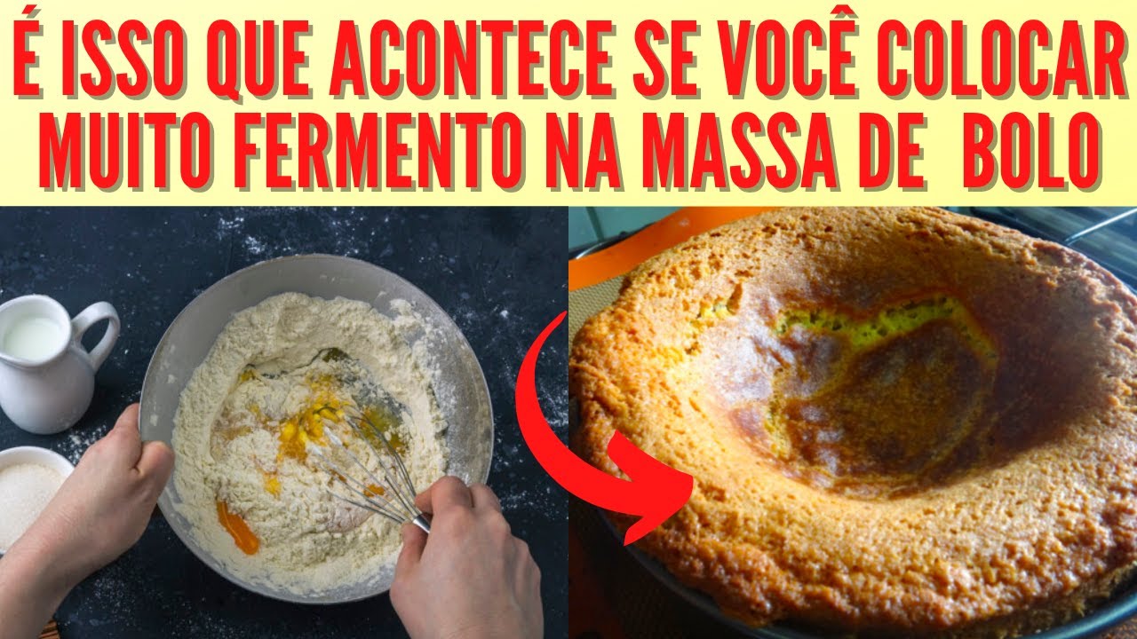 Excesso de fermento no bolo: O que acontece?