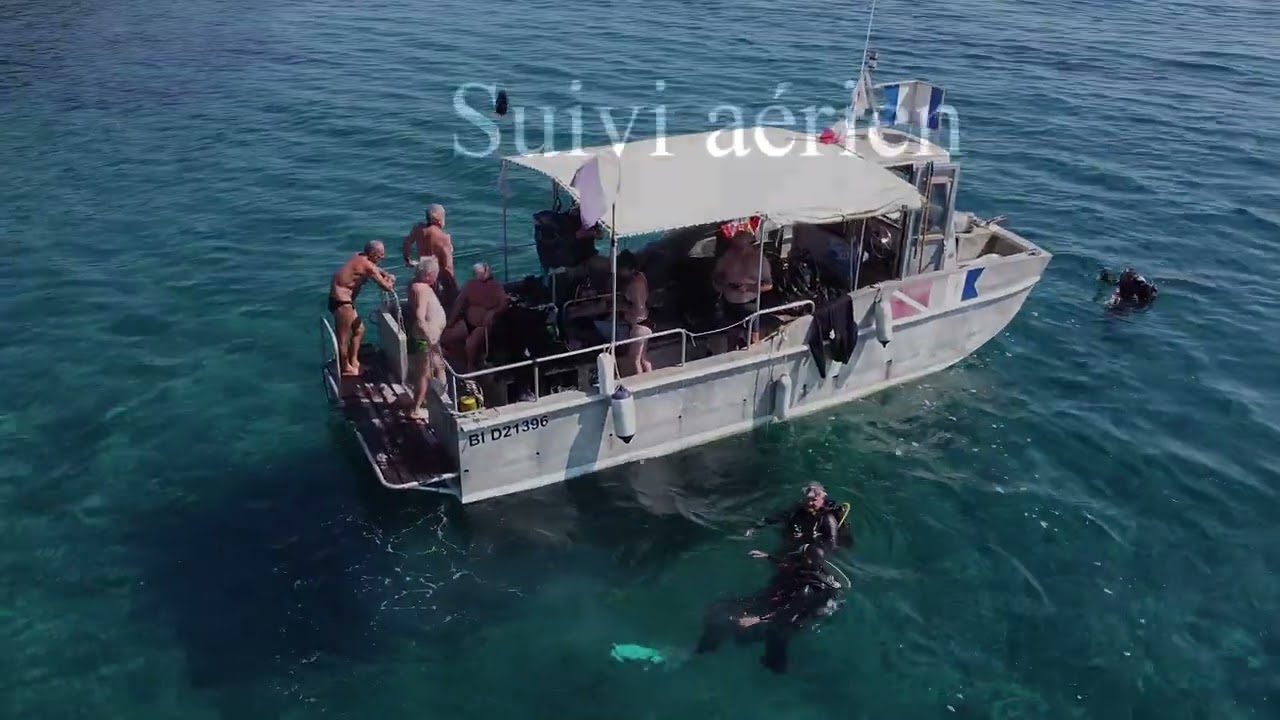 LA PLONGEE VUE PAR DRONE (SCCN SOLENZARA)