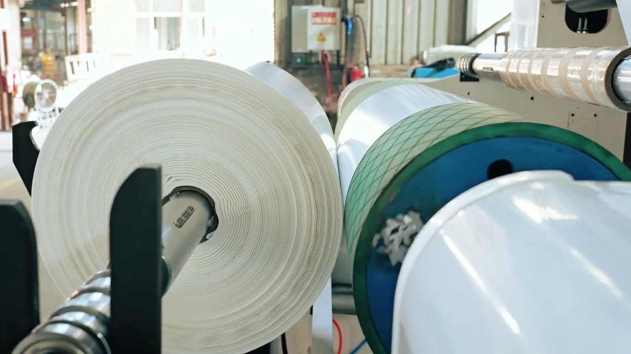 5 Layers Internal Bubble Cooling FFS film blowing production line #blownfilmmachine #filmmaking