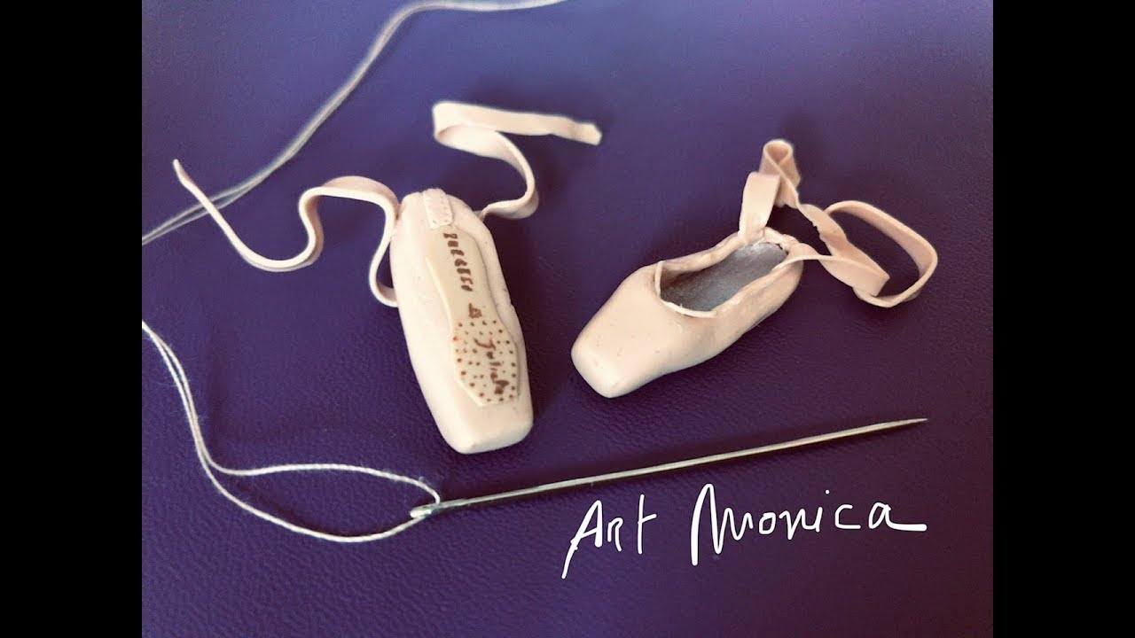 Repetto Pointe Shoes Polymer Clay : Miniature DIY