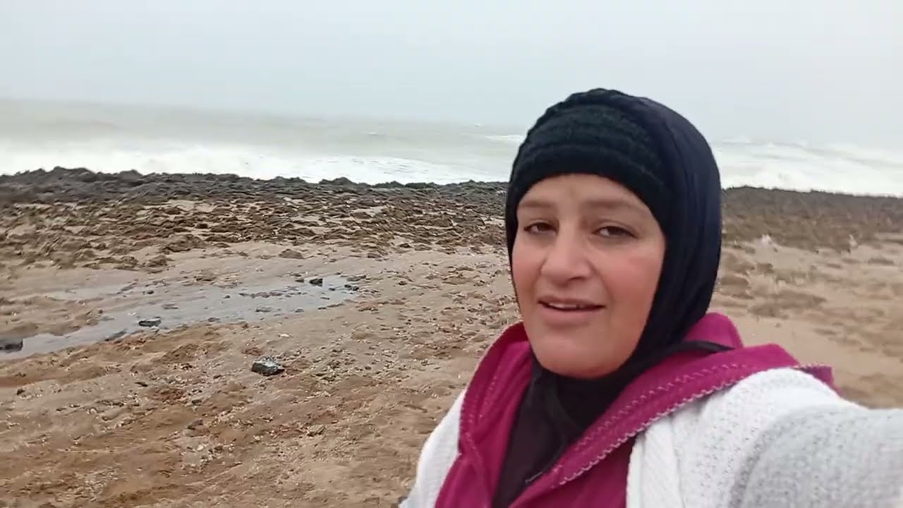 جولة صباحية على كورنيش مدينة سلا 🇲🇦 سيدي موسى 🇲🇦اجواء عاصفية 🇲🇦