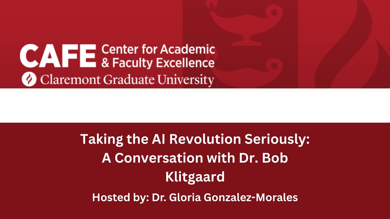 Taking the AI Revolution Seriously: A Conversation with Dr. Bob Klitgaard