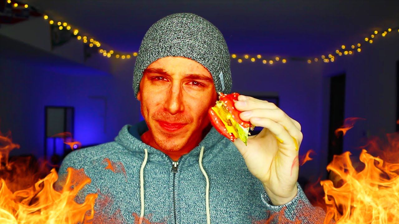 EATING THE WORLD'S HOTTEST BURGER!!