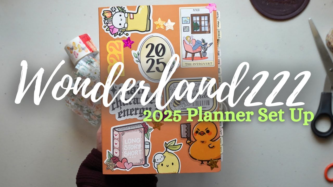 🧡 Setting Up my 2025 Wonderland222 A5 Planner ⭐