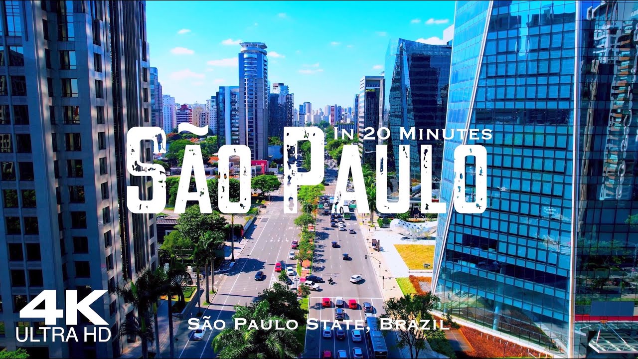 São Paulo 🇧🇷 Drone 4K | 20 Minutes Aerial of Sao Paulo Brazil Brasil