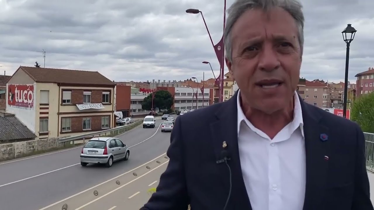 Con los vecinos de  San Andrés de Rabanedo y Trobajo para reclamar el soterramiento del tren.