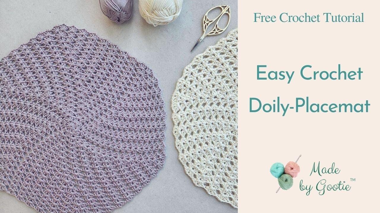 Easy Crochet Doily Pattern - Crochet Round Placemat