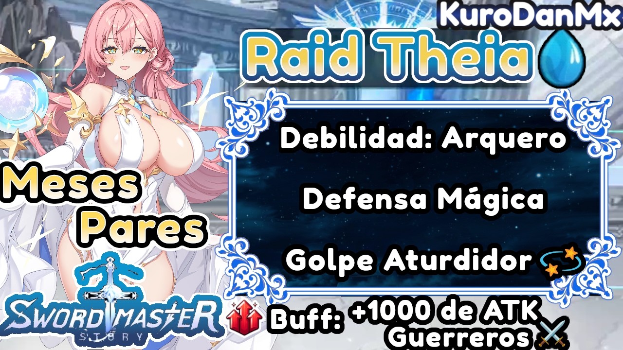 ⚔️Sword Master Story⚔️: Raid Meses Pares [ Martes ] 🔮Theia✨
