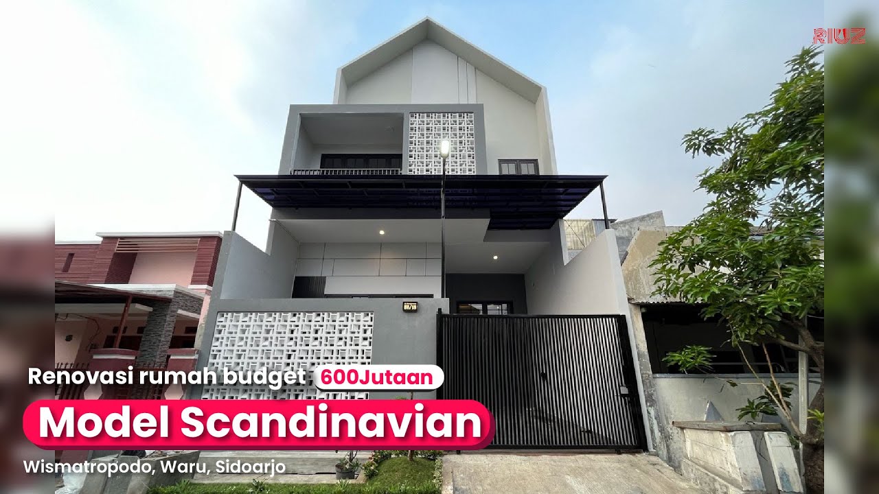 Renovasi Total Rumah Model Scandinavian Budget 600 Jutaan | Wisma Tropodo, Waru, Sidoarjo.
