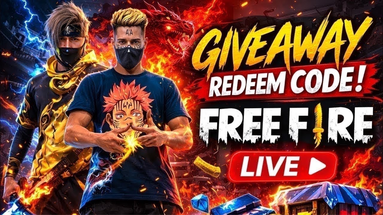 GIVEAWAY REDEEM CODE | FREE FIRE LIVE WITH SUBSCRIBER ONLY