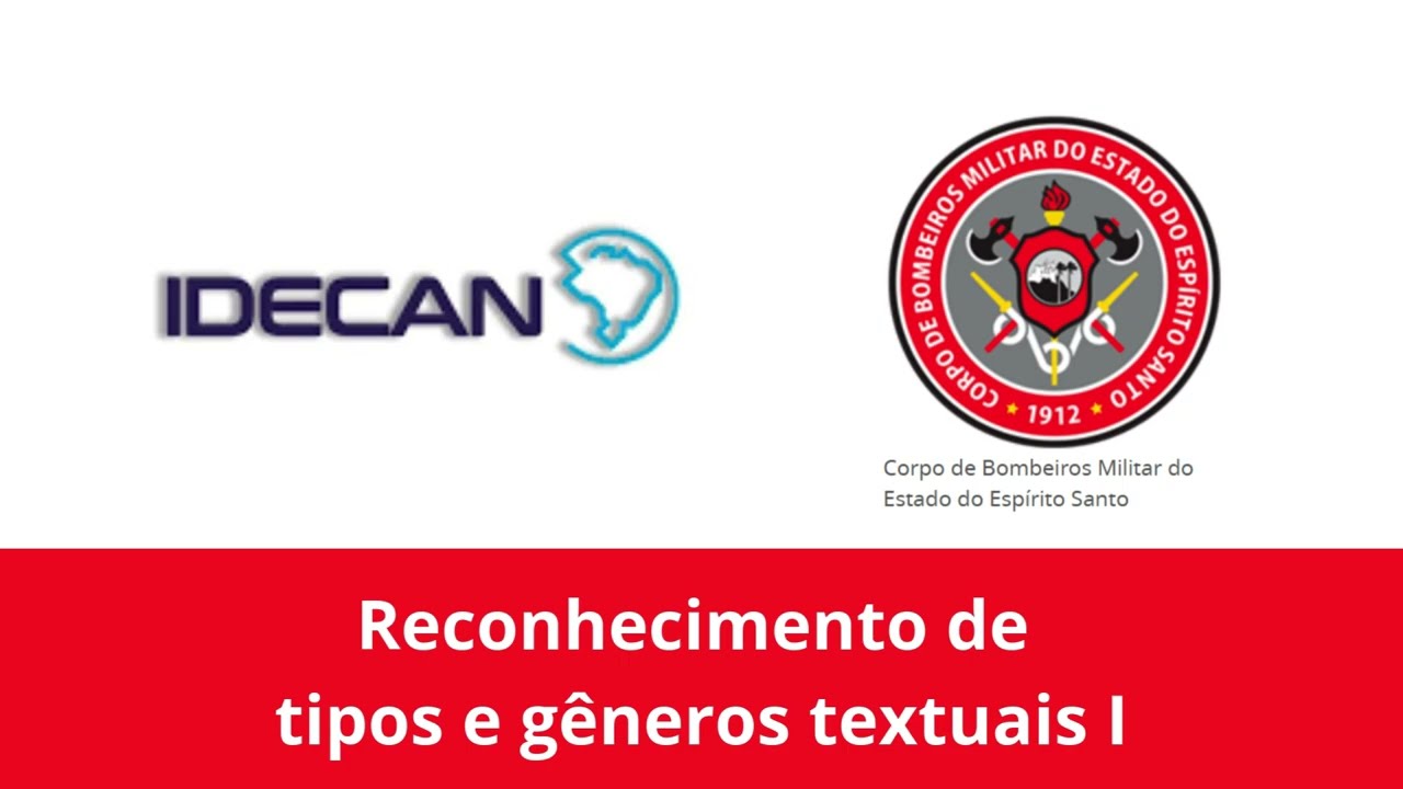 Reconhecimento de tipos e gêneros textuais I