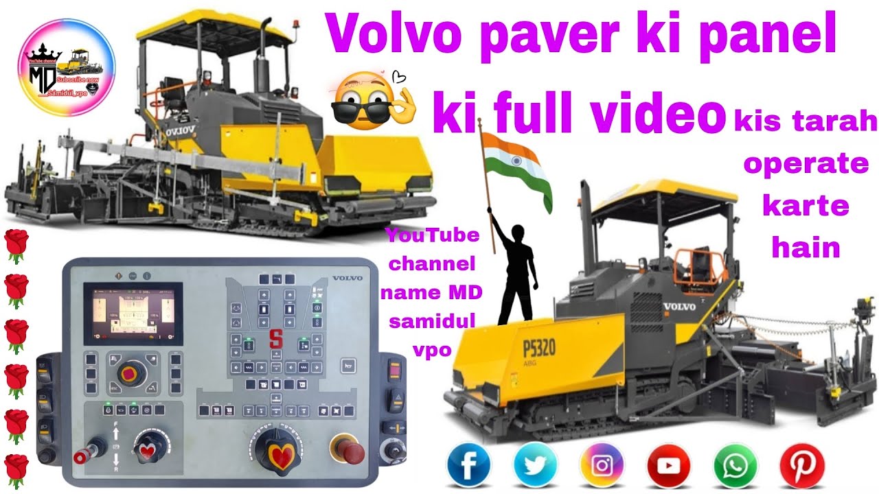 🌹Volvo paver ki panel ki full video 