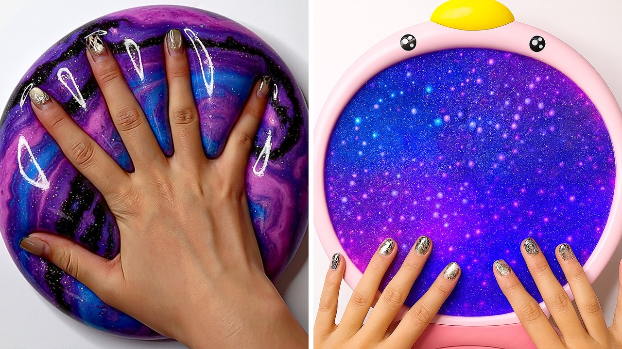 8 Hours of Satisfying Galaxy Slime ASMR For Deep Sleep