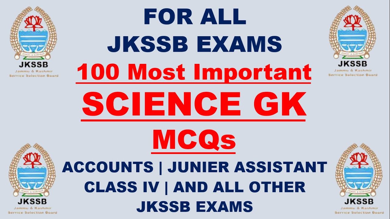 Science GK in English | General Science Important Questions for jkssb | UPSC | SSC | JKSSB | Railway
