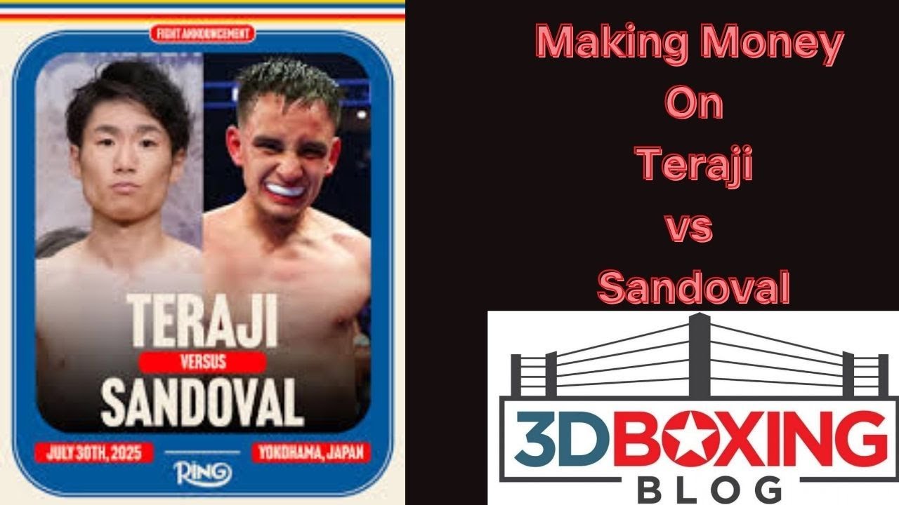 MAKE MONEY W/ the Boxing Bookie on Kenshiro Teraji vs Ricardo Sandoval
