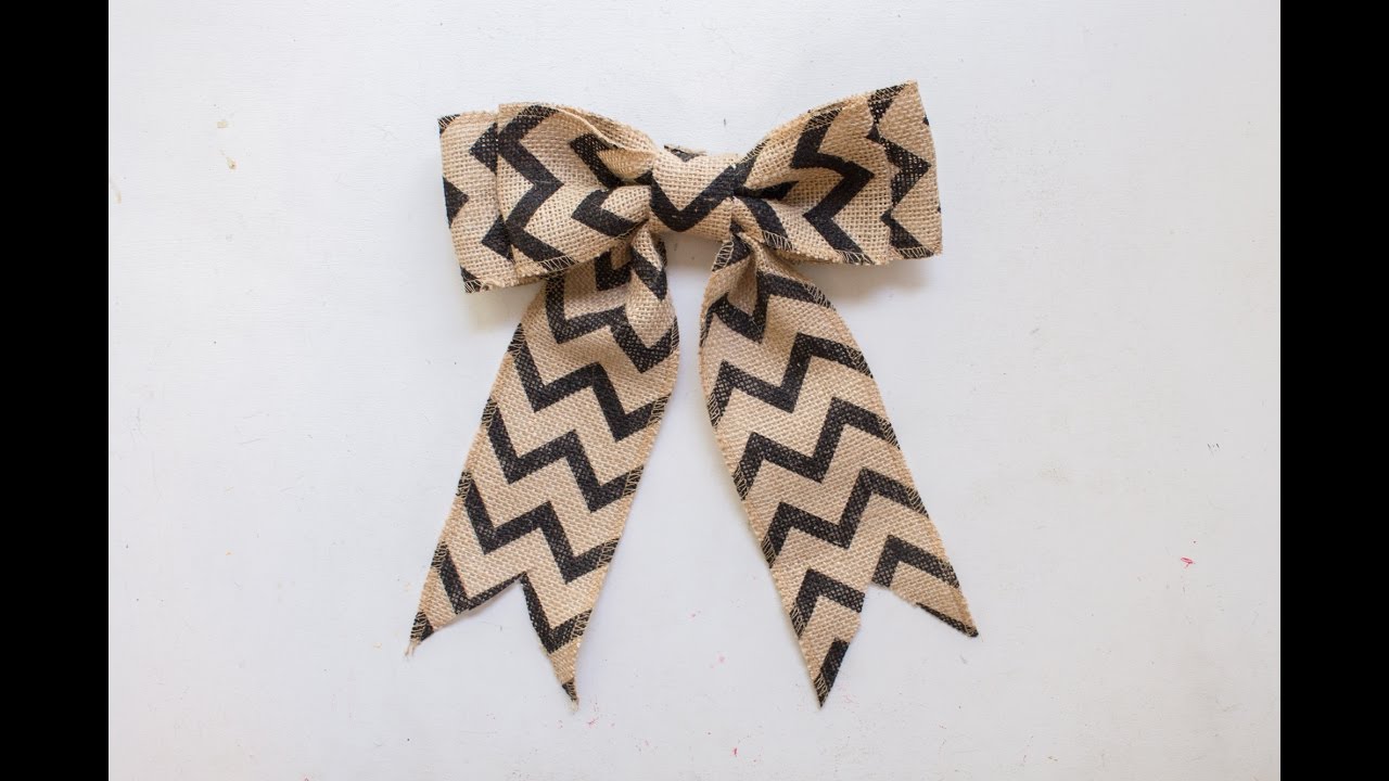 How To Make A Burlap Bow In Just Minutes!