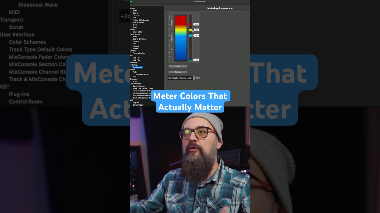 Meter Colors That Actually Matter @steinberg #mixing #mixingengineer #mixingmusic #cubase #music